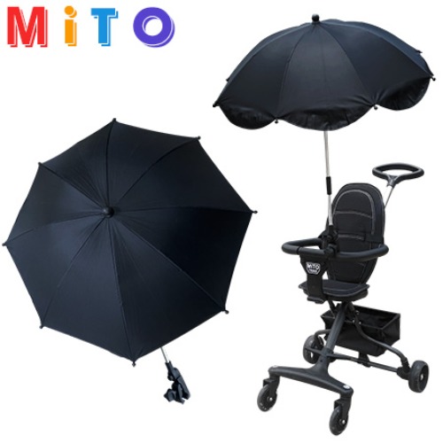 미토 유모차 트라이크 자전거  집게형 멀티 양산 우산 햇빛 가리개